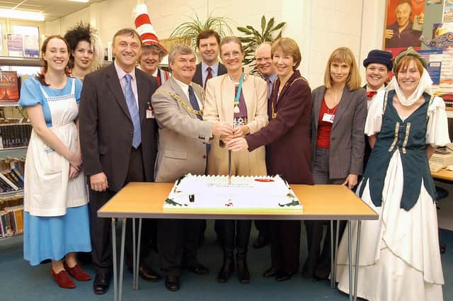 Bridlington North Library celebrations in 2003. Do you recognise anyone? (PA0350-11a)