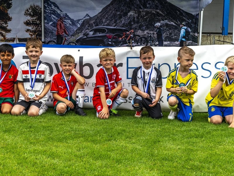 Youngsters with their medals. picture: Brian Murfield