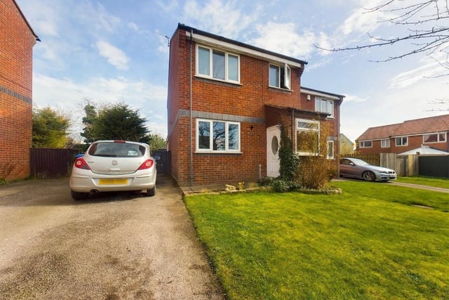 This three bedroom and one bathroom semi-detached house is currently for sale with Hunters for offers over £165,000.