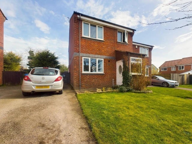 This three bedroom and one bathroom semi-detached house is currently for sale with Hunters for offers over £165,000.
