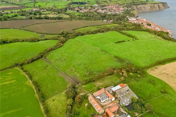 An overview of the property in its stunning location near Robin Hood's Bay.