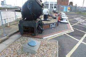 The Othello tribute has now been installed at the Royal Naval Patrol Service Memorial. Photo: Richard M Jones.