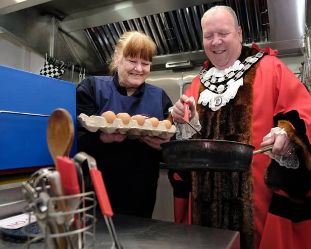 Breakfast time - Bridlington's Kingfisher Cafe opens catering for the homeless and vunerable. picture: Richard Ponter