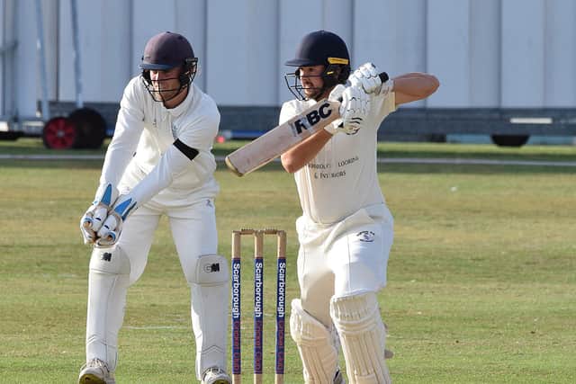 Ethan Stones top scored for Wykeham with 57no in their loss to title-chasing Seamer. Photo by Simon Dobson