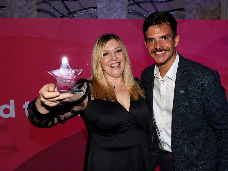 Jane Scurrah, who was highly commended for the Care Worker of the Year award.