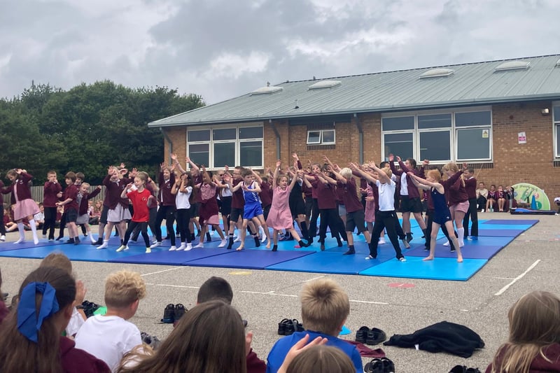 The children from Martongate Primary School were celebrating their last day of term, with dances put on by different classes for their parents to enjoy.