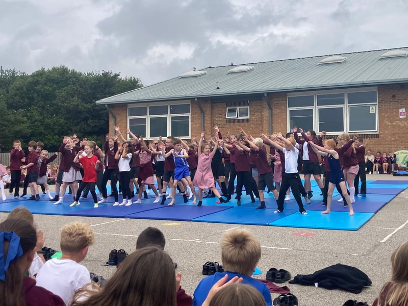 The children from Martongate Primary School were celebrating their last day of term, with dances put on by different classes for their parents to enjoy.