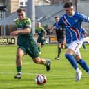 James Harrison on the attack for the Blues. Photo by Brian Murfield