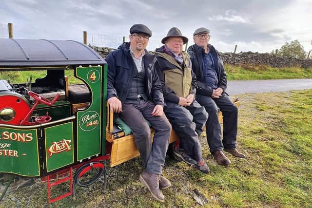 Piglet, John and Peter on side of Mini Foden 2