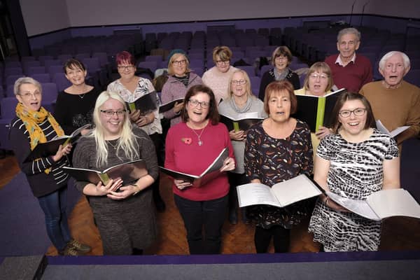 Scarborough Wellbeing Choir - organisers Robyn Keech,Audrey Emmett,Carol Rollinson and Claire Minor sing with the choir