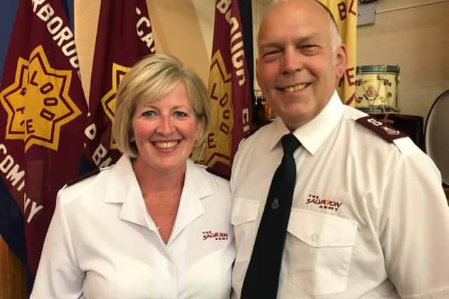 Major Stephen Noble, who leads Scarborough Salvation Army with his wife Captain Angela.