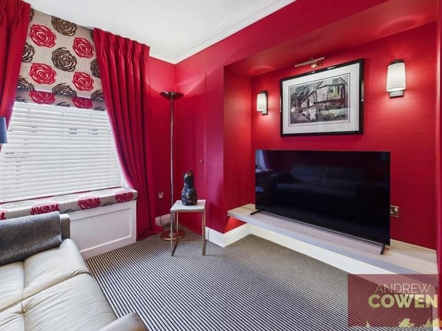 A cosy and contemporary TV room.