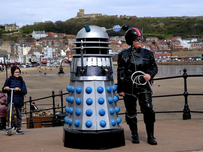 A Dalek and his Robo sidekick on Southbay.