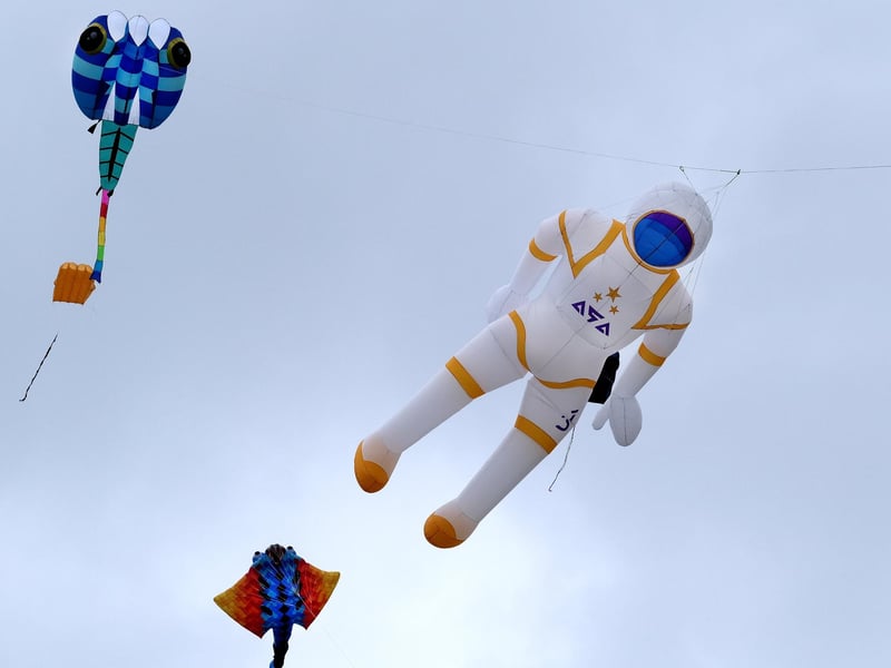 An astronaut starts their orbit!