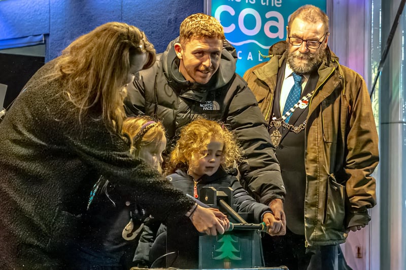 Switch-on of Whitby's Christmas lights.