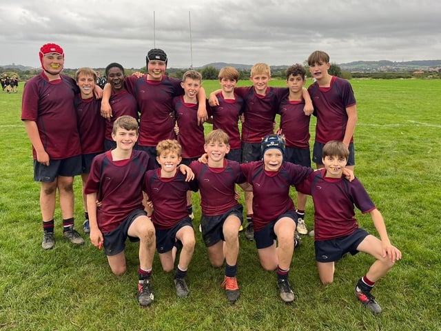 Scarborough College U13 rugby team.