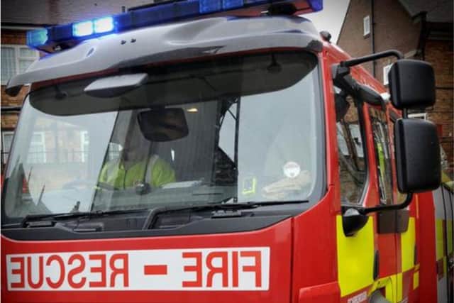 Crew members from three fire stations were called to attend the blaze