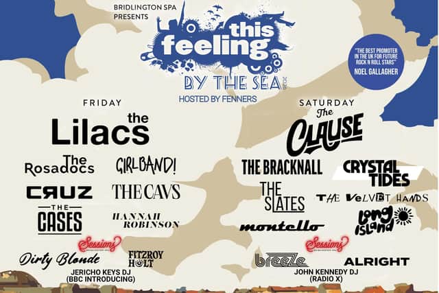 Bridlington Spa has announced the line up for next year's This Feeling By The Sea.