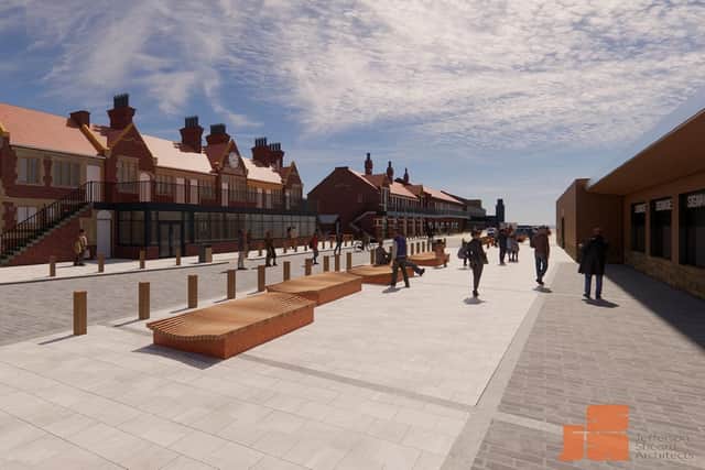 An artist's impression of how the visitor-friendly West Pier will look