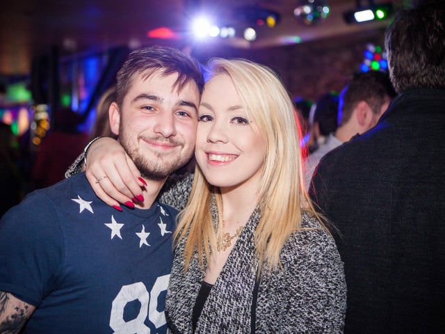 Josh & Ebony in Blue Lounge.