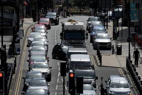 Traffic on Parliment Street, Harrogate.