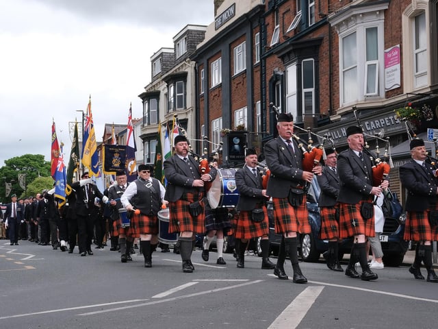 Bridlington welcoming the parade.