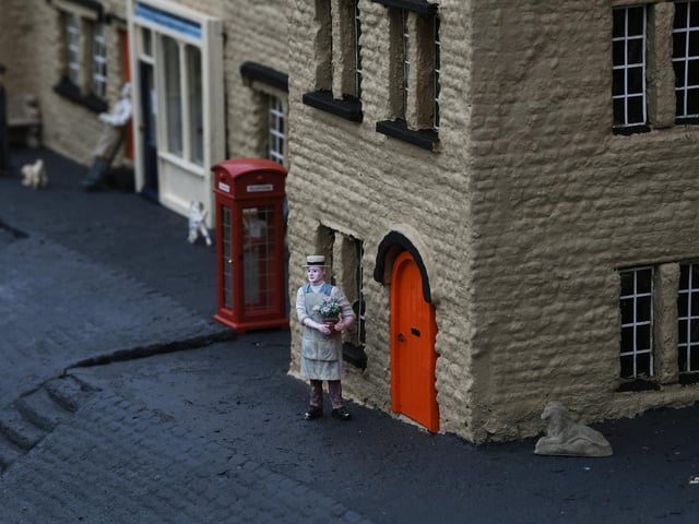 Model characters on the street.Picture Jonathan Gawthorpe