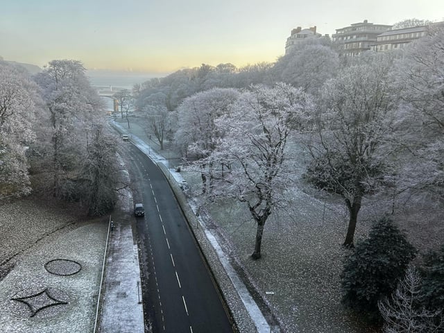 Wintry scene in Scarborough.
picture: Karen Foster.