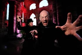 More fun with the Dracula performance set within the abbey ruins.
picture: Richard Ponter