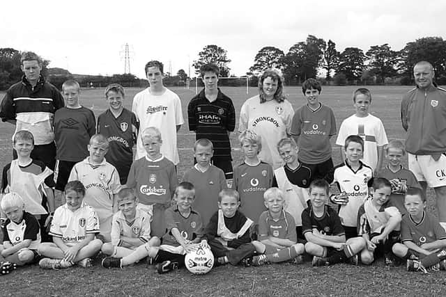 A Football Skills presentation at Gypsey Road in 2002. PA0235-24