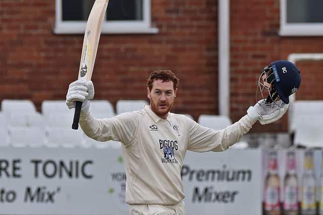 Castleford opener Brayden Clark hit a wonderful century at Scarborough. PHOTOS BY SIMON DOBSON
