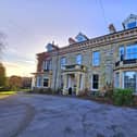 The front aspect of bay-fronted 1 Throxenby Hall.