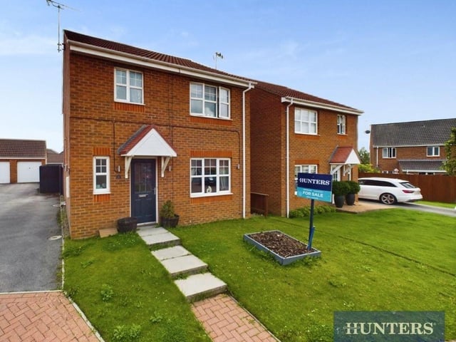 This three bedroom detached house is for sale with Hunters for £260,000.