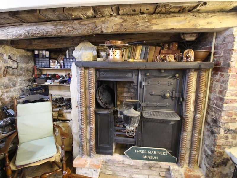 An old range is lovely feature piece within the property.