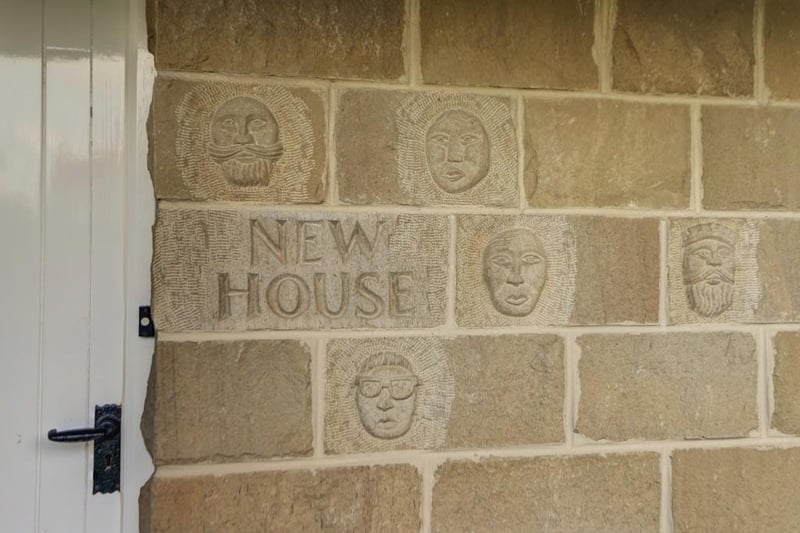 Keeping bad luck away.....the quirky faces carved by the masons who worked on the property.