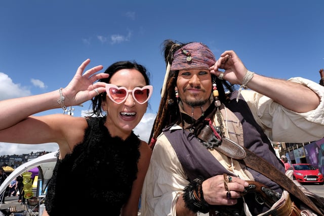 Charlotte Mitchell meets Captain Jack Sparrow (Matt Harris).