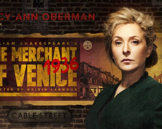 Tracy-Ann Oberman in The Merchant of Venice 1936
