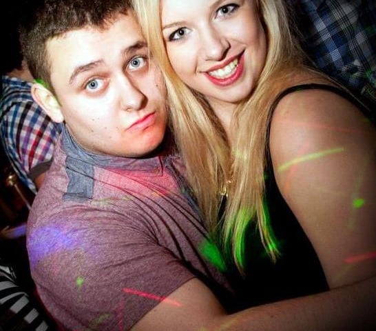 Ben and Francesca in the George,