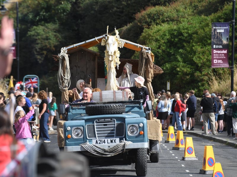 The parade makes its way up Khyber Pass. photo: Gerard Binks