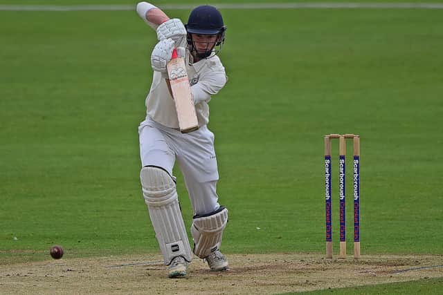Scarborough CC's Clarke Doughney added 24 as the hosts set a target of 161. Photo by Simon Dobson
