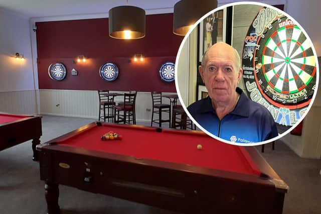 Darts hero John Lowe, also known as '‘Old Stoneface’, will be kick-starting the opening of a new sports bar in Bridlington.