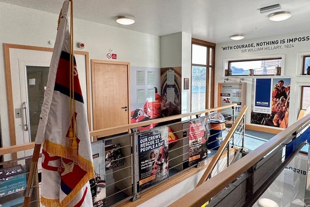 The visitor centre is accessed via the Lifeboat Station's shop