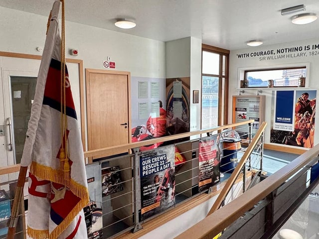 The visitor centre is accessed via the Lifeboat Station's shop