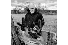 Landscape painter Kane Cunningham whose work will be on display at the OPO Open Studios event. Photo by Louise Downall