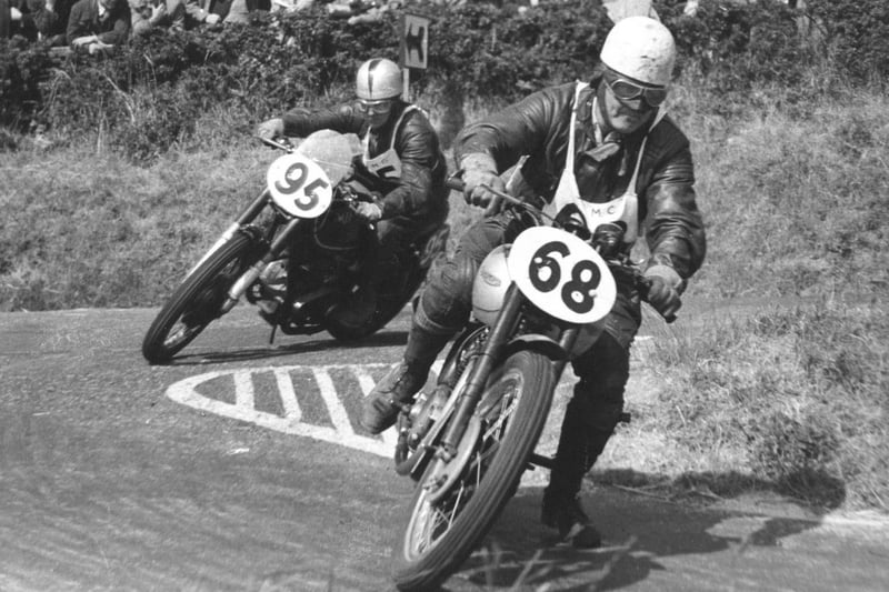 Racing at Oliver's Mount. (Year unknown)