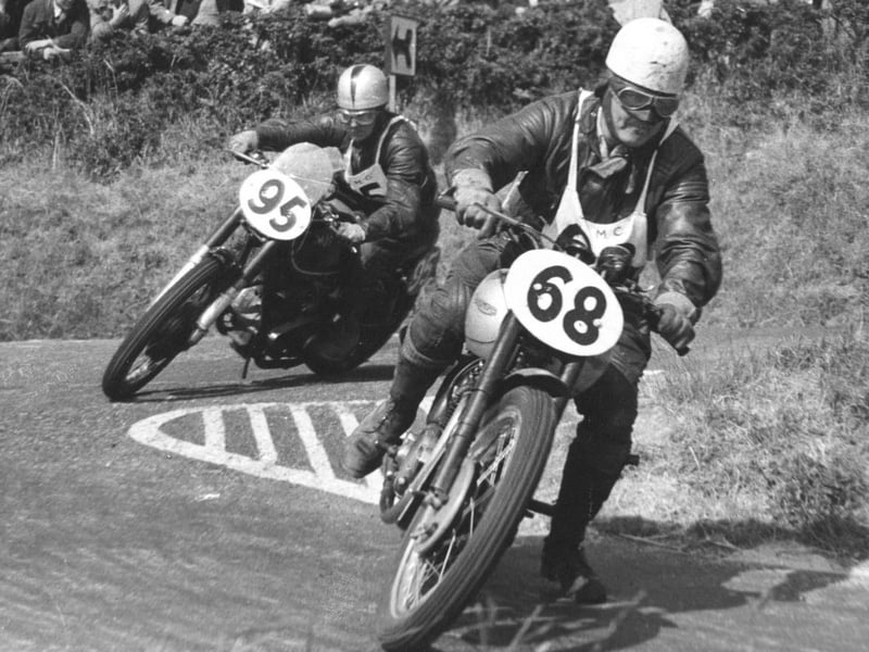 Racing at Oliver's Mount. (Year unknown)