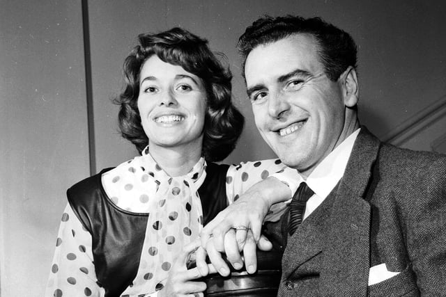 Minder star George Cole with his first wife Eileen Moore, appearing in 'The Yes Yes Yes Man' at the King's in 1963.