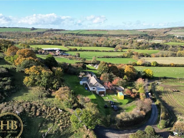 This nine bedroom, eight bathroom and two reception room bungalow is currently for sale with Hope & Braim Estate Agents for offers over £650,000.