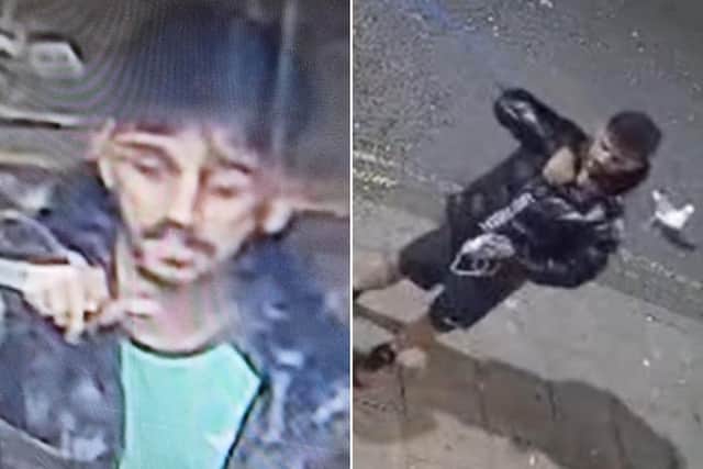 North Yorkshire Police have released these images of a man they would like to speak to following the theft of a motor vehicle on Prospect Road in the early hours of Sunday, July 26.