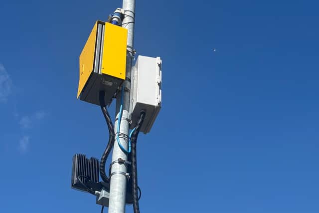 Police say the damage to the lamppost is believed to be deliberate (Image: North Yorkshire Police)